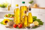 زيوت طبخ مختلفة للاستخدام اليومي في المطبخ