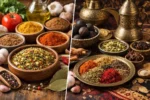 مقارنة بصرية بين خلطات بهارات متعددة الاستخدام وخلطات بهارات متخصصة في المطبخ السعودي