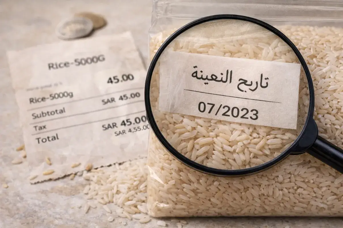 تاريخ تعبئة الأرز والسعر الظاهر على العبوة كمؤشرات غير كافية للاختيار
