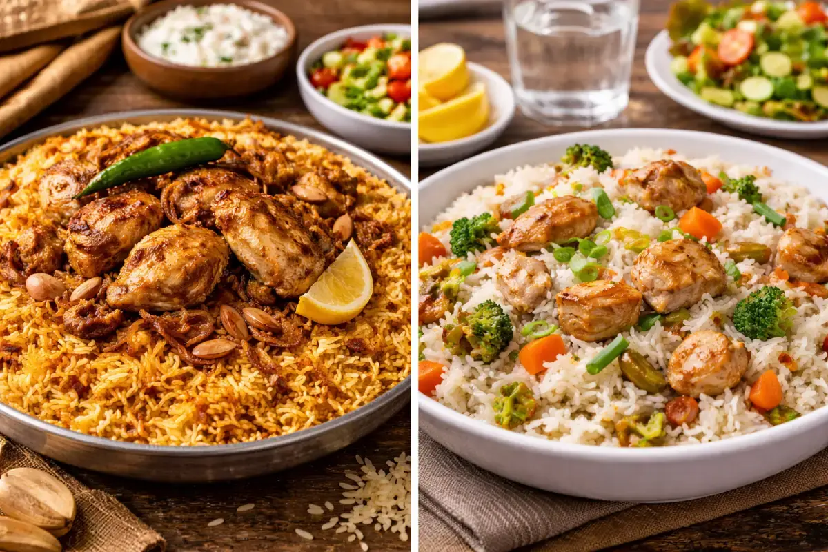 أطباق أرز مستخدمة في الولائم والطبخ اليومي
