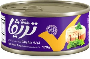 علبة تونة معلبة 170 جرام مناسبة للوجبات السريعة