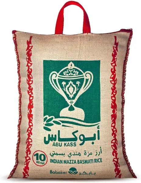 أرز بسمتي هندي مزة من أبو كاس وزن 10 كجم